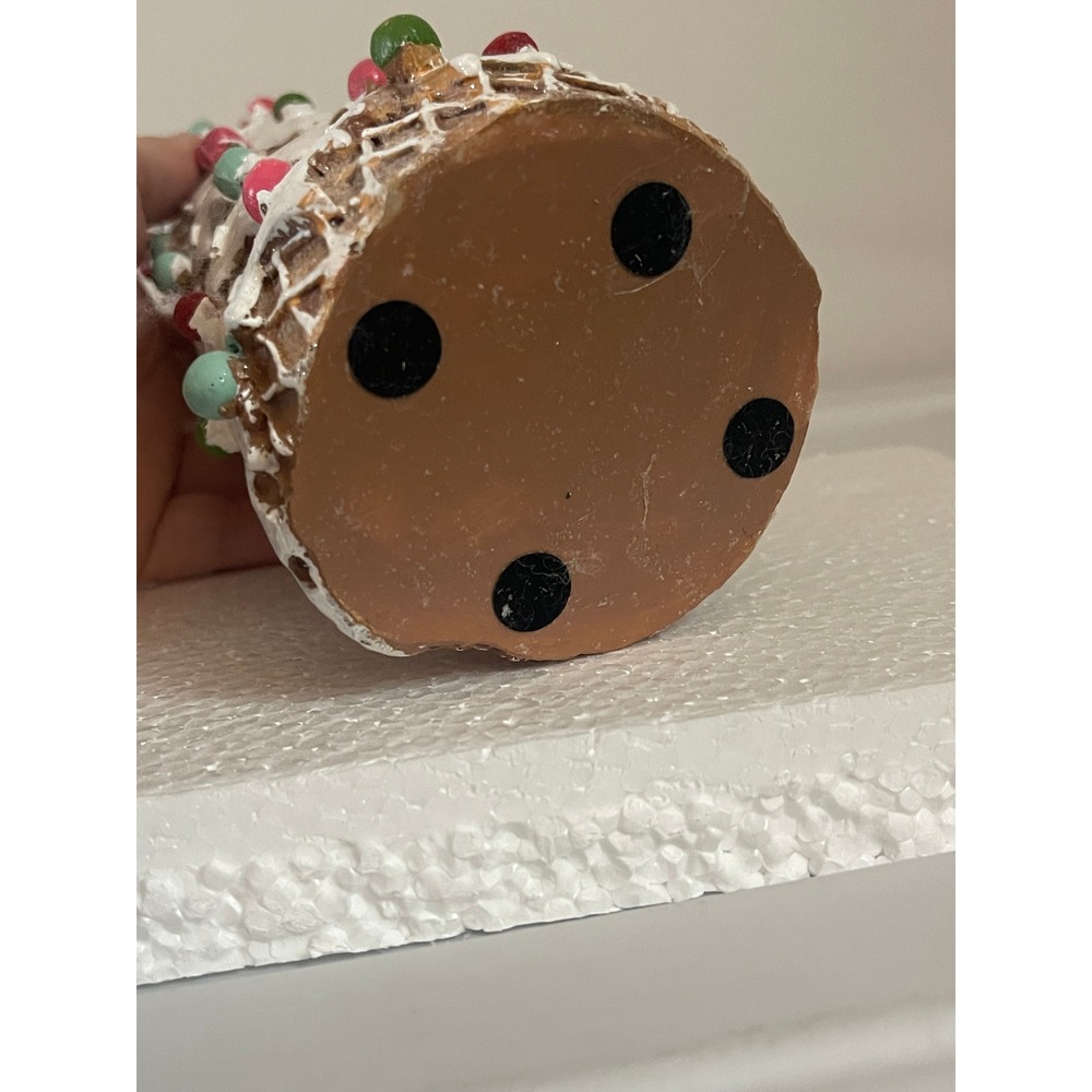 Village Gingerbread Ice Cream Cone Christmas Tree Lot Sugar Spice Village Decor - Picture 3 of 12